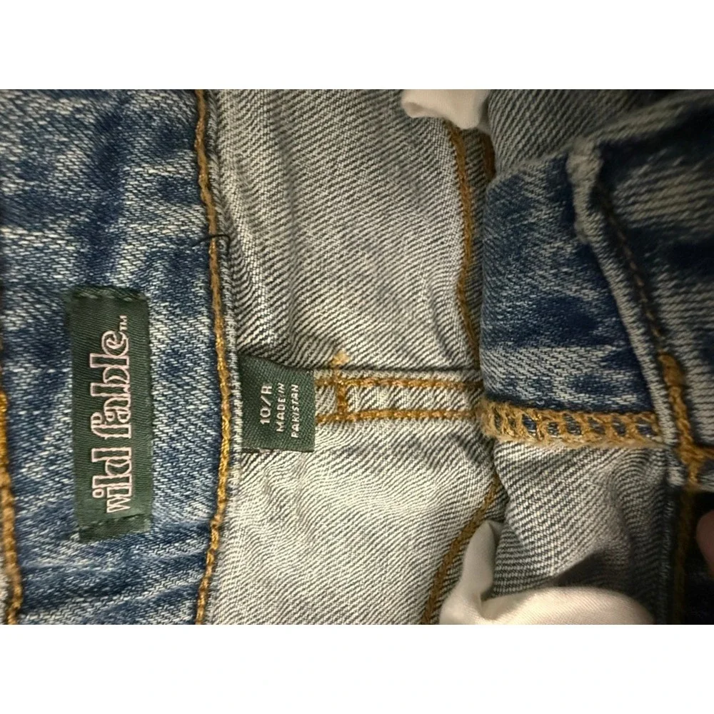 Wild Fable Womens High Rise Rolled Cuff Denim Shorts Medium Wash Size 10/2.5in